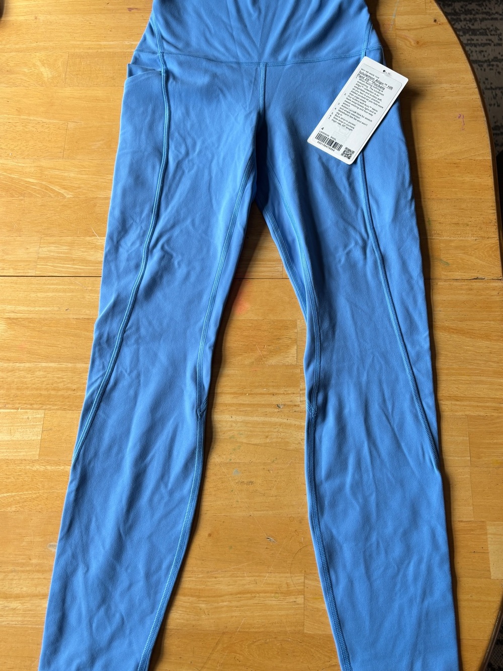 NWT Lululemon Align Pants 25” with Pockets. Light Blue Size 4
